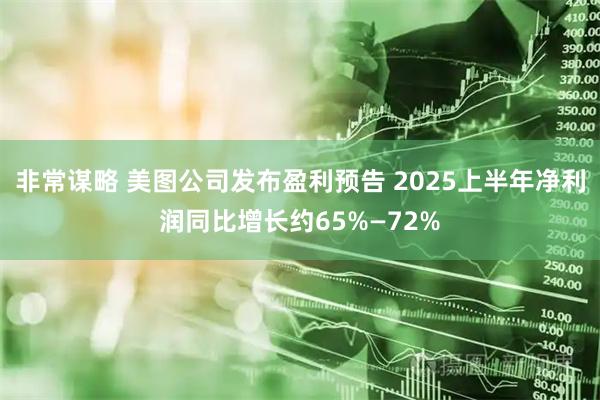 非常谋略 美图公司发布盈利预告 2025上半年净利润同比增长约65%—72%